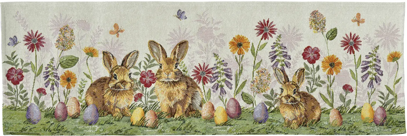 Sander Tischläufer Two Bunnies original 32 x 96 cm