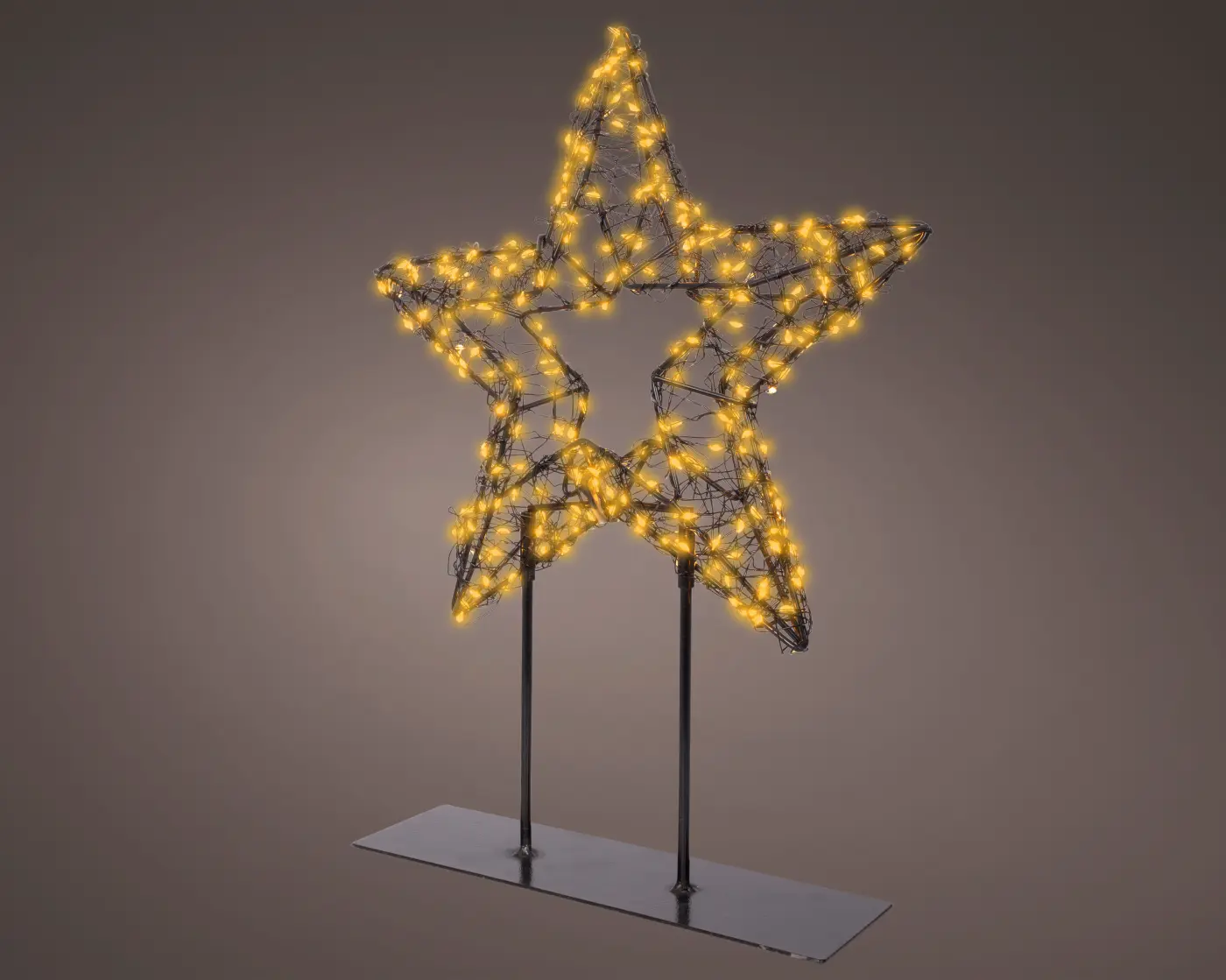 Gilde Dekoobjekt (LED) schwarz L 6 x B 28 x H 37 cm