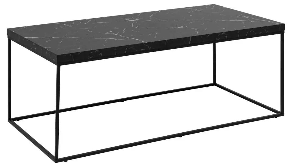 Actona  Couchtisch Barossa  Marmoroptik/schwarz 110 x 55 x 45 cm