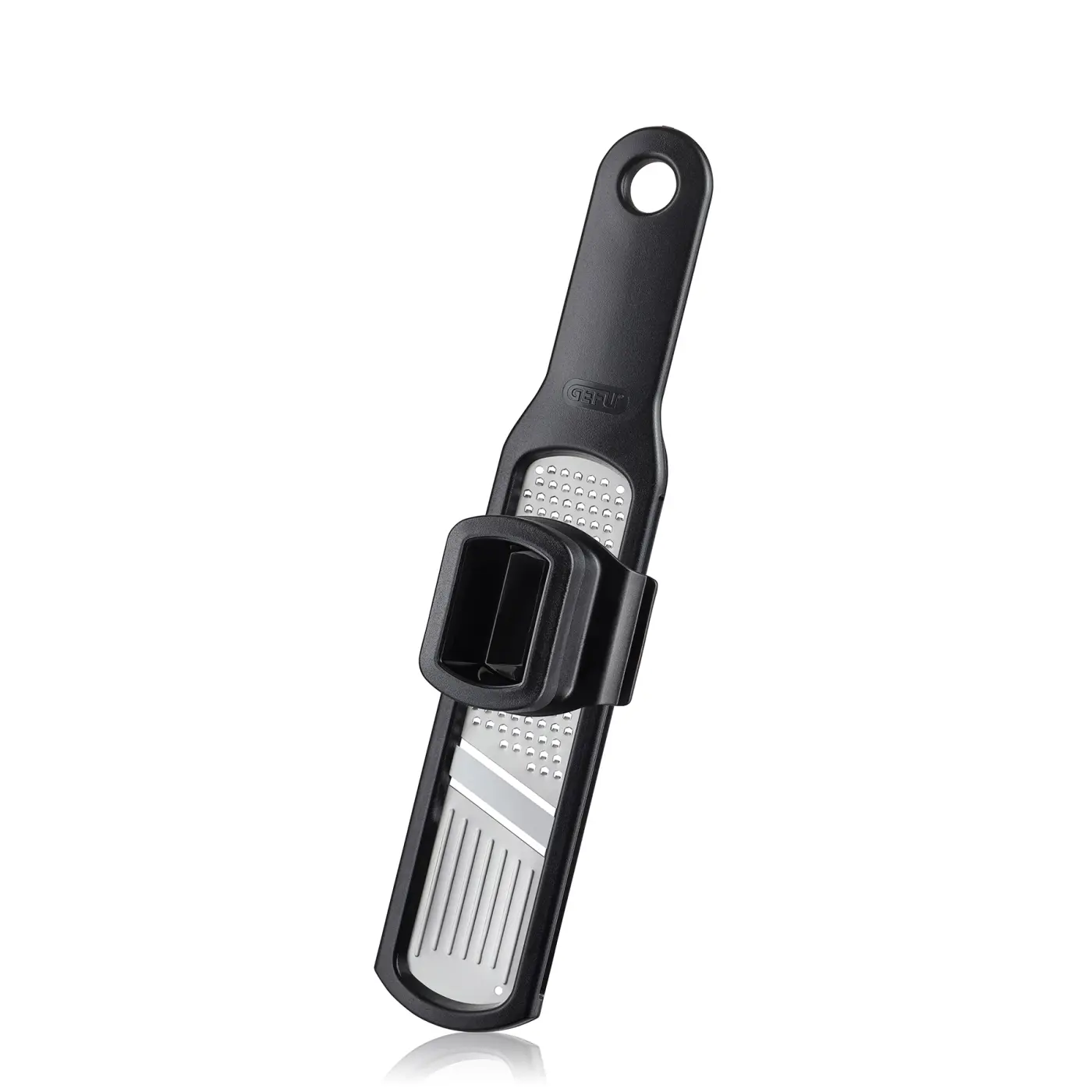 Gefu Knoblauchreibe/-Hobel RAFINO Schwarz, silber