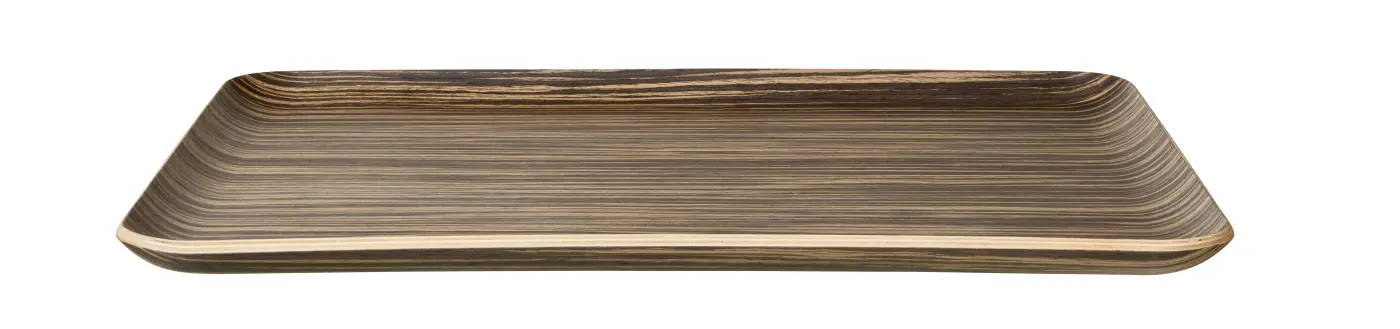 ASA Holztablett rechteckig ebony wood