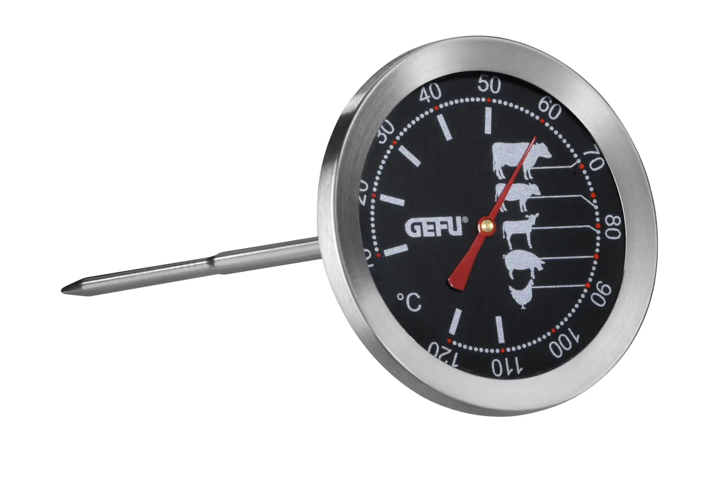 Gefu Bratenthermometer MESSIMO Schwarz, silber