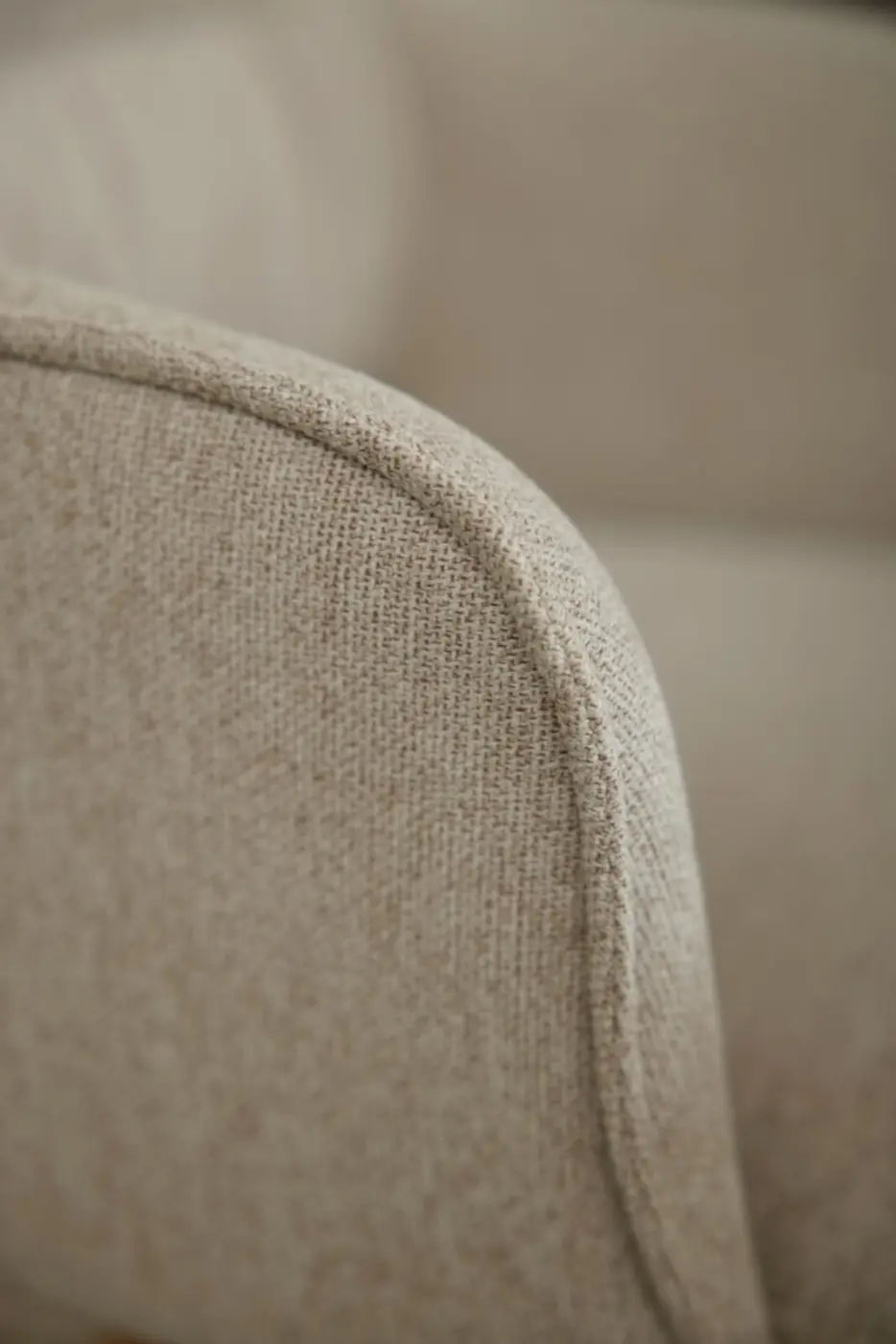 Interliving  Design-Schalensessel Serie 5124 creme/schwarz