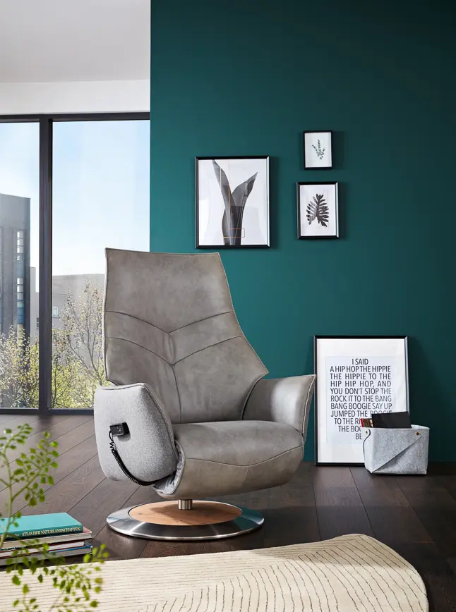 Himolla  Relaxsessel Serie Lounger 7911 Longlife Leder anthrazit manuell/1motorisch Herz-Waage