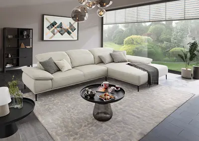 Willi Schillig Wohnlandschaft Serie 24470 - tavaroo mit Funktionen thyme ca. 343 x 206 cm
