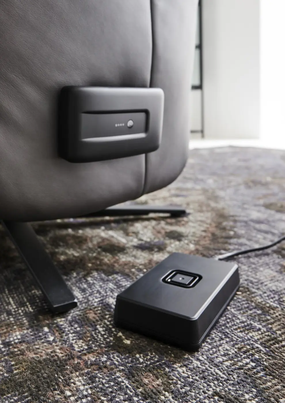 Himolla  Easy Swing 7387 Q2 grau 3 Motoren/HerzWaage