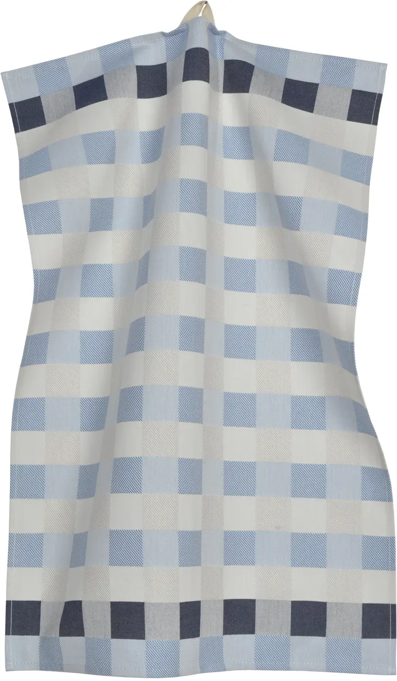 Sander Geschirrtuch Check blue 50 x 70 cm