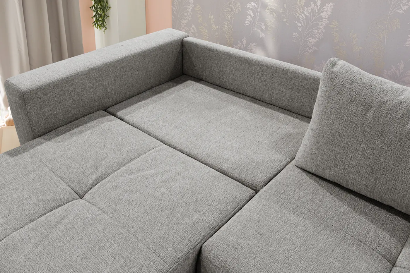 JOB Schlafsofa Relax grau ca. 243 × 85 × 115 cm (B/H/T)