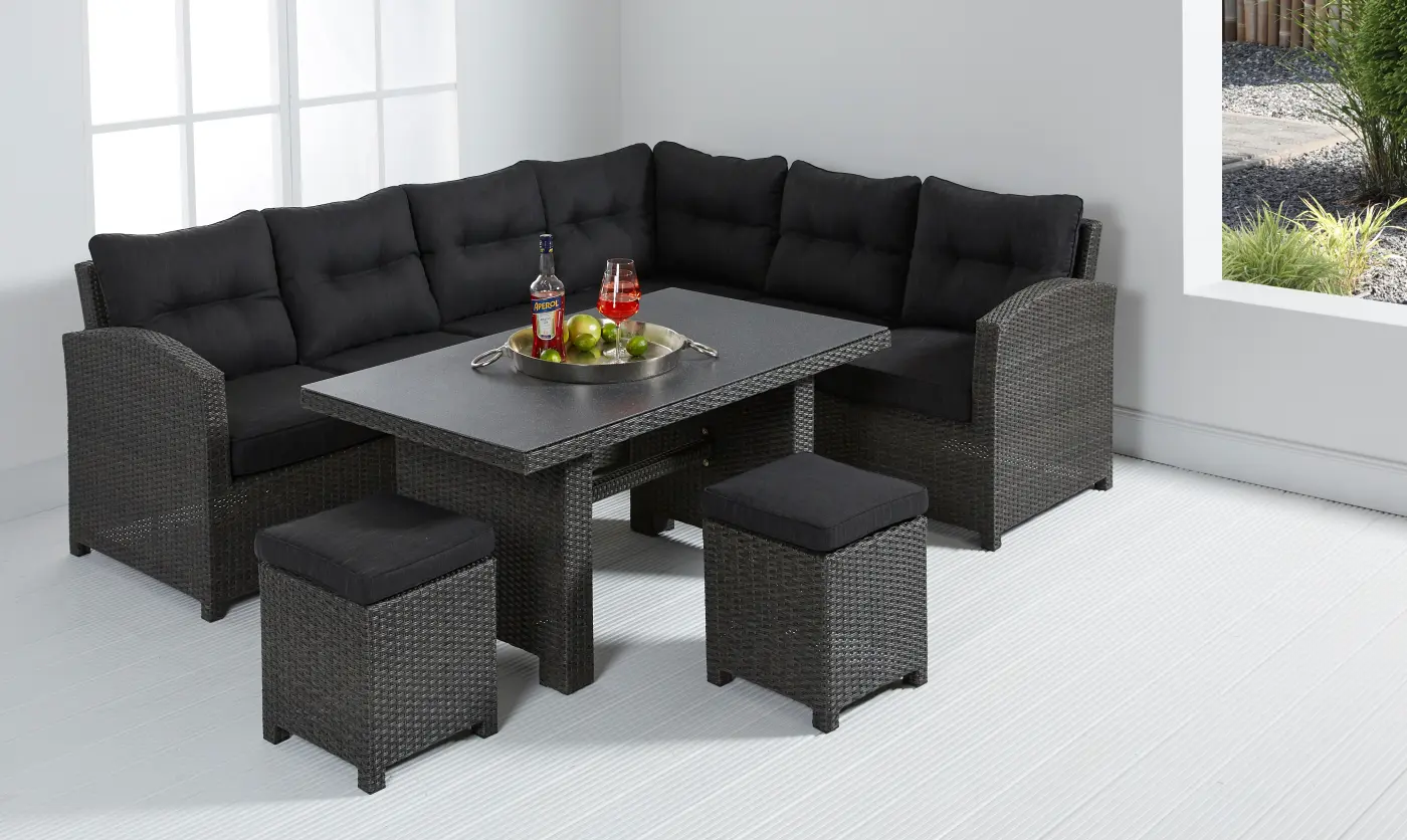 LC Garden Dining-Lounge-Set Barcelona grau mix 