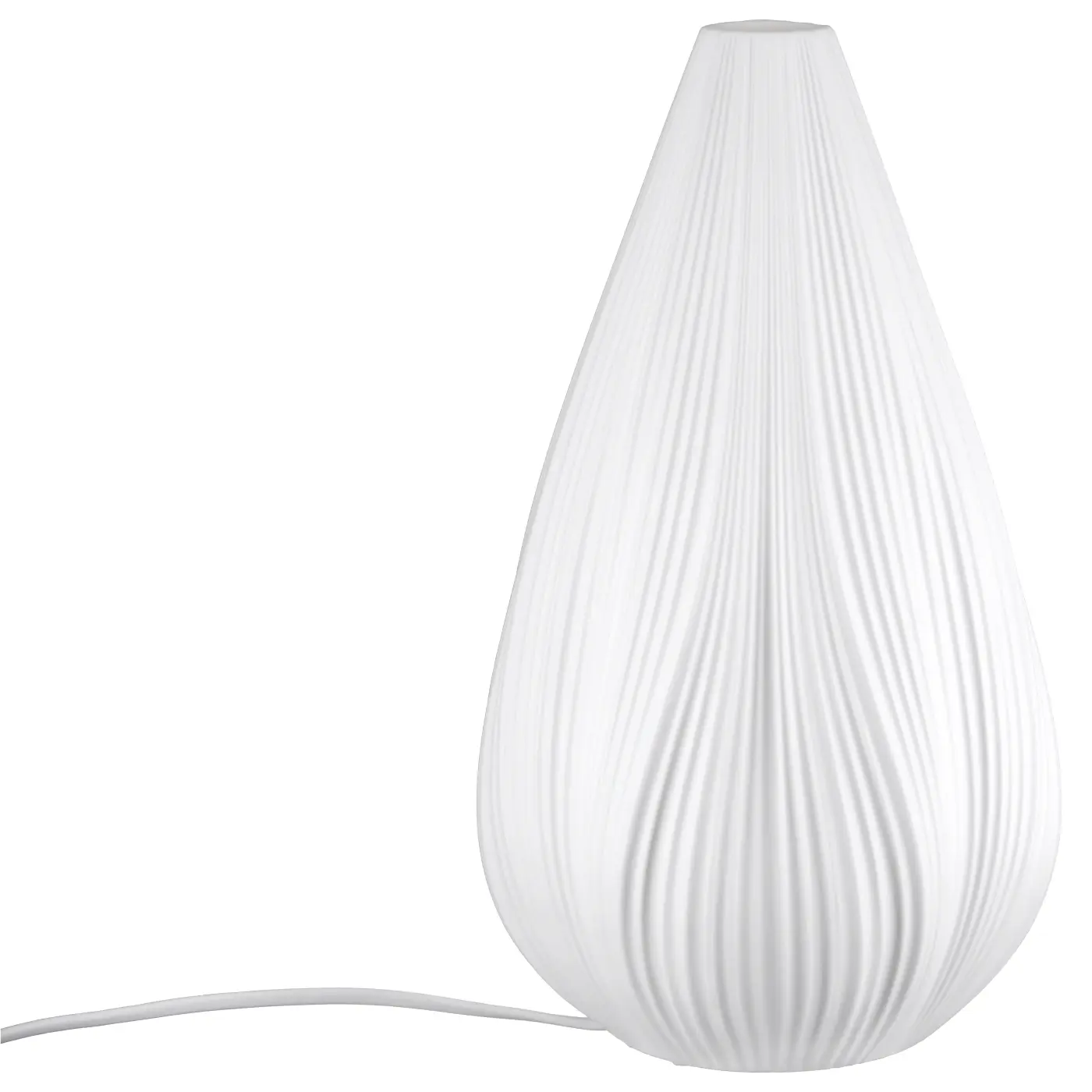 Gilde Tischleuchte Cocoon weiß L 18.4 x B 18.3 x H 32 cm
