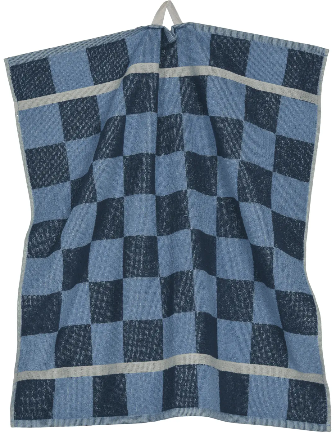 Sander K-Tuch Frottier Check blue 50 x 50 cm