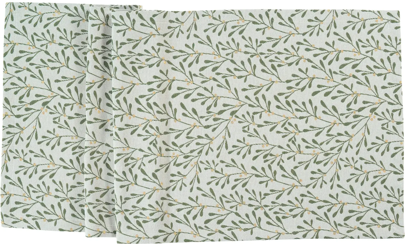 Sander Tischläufer Misty ecru/green 50 x 140 cm