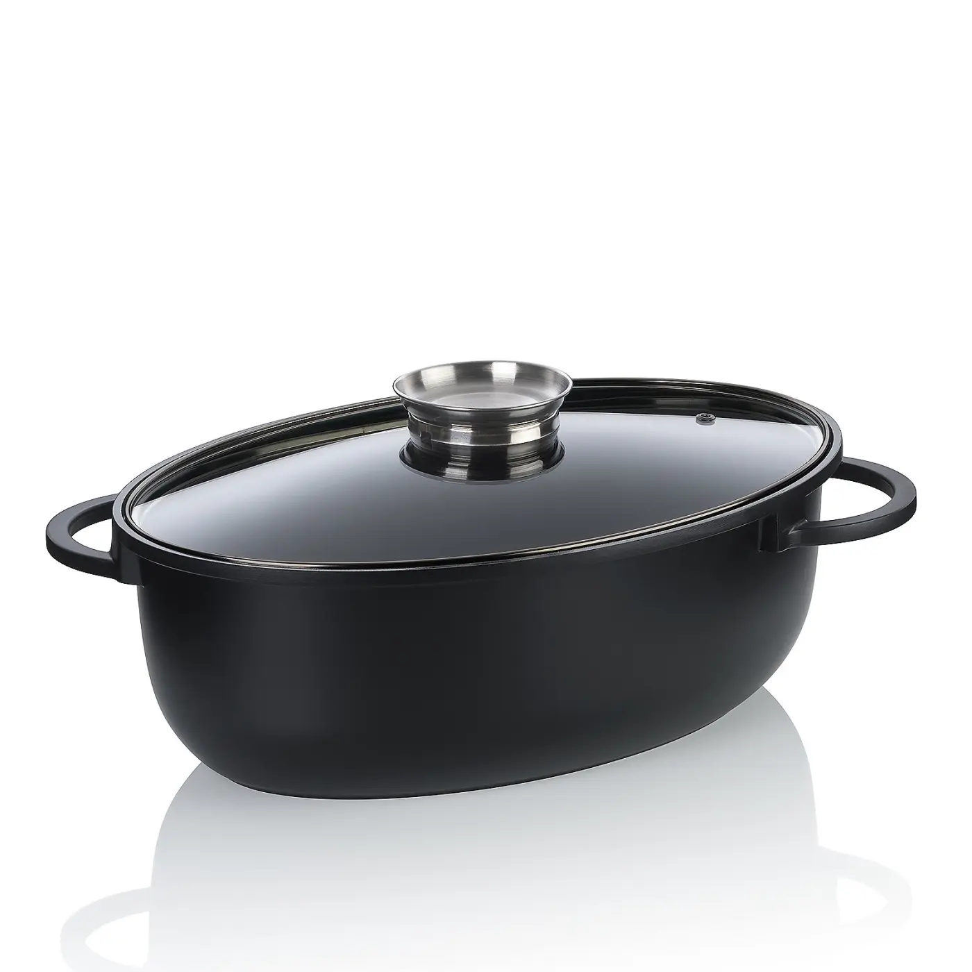 Kela Bräter Atura Aluguss schwarz 45x28x13cm 8l