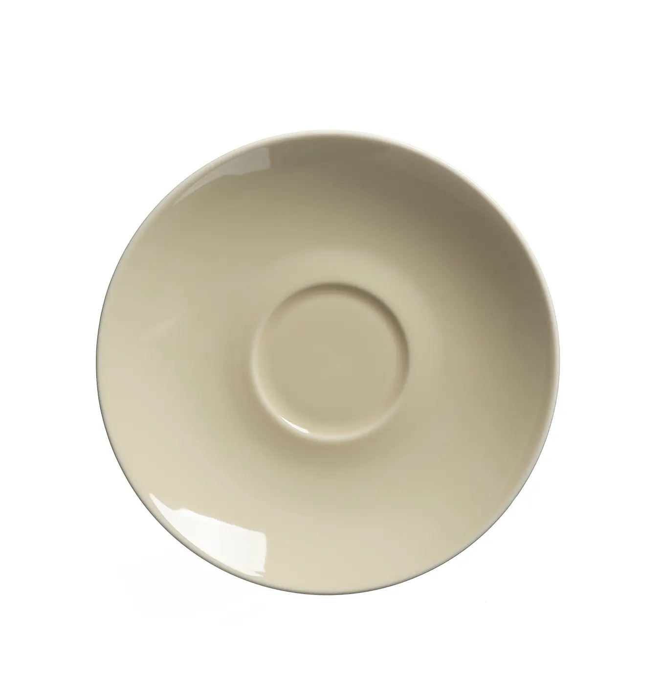 Ritzenhoff & Breker Untertasse Doppio Vanilla BeigeGelb D ca. 16 cm