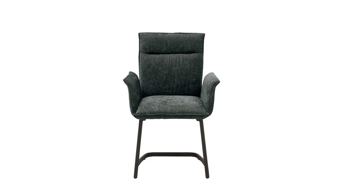 Interliving  Design-Schalenstuhl mit Armlehnen Serie 5106 grau/schwarz 
