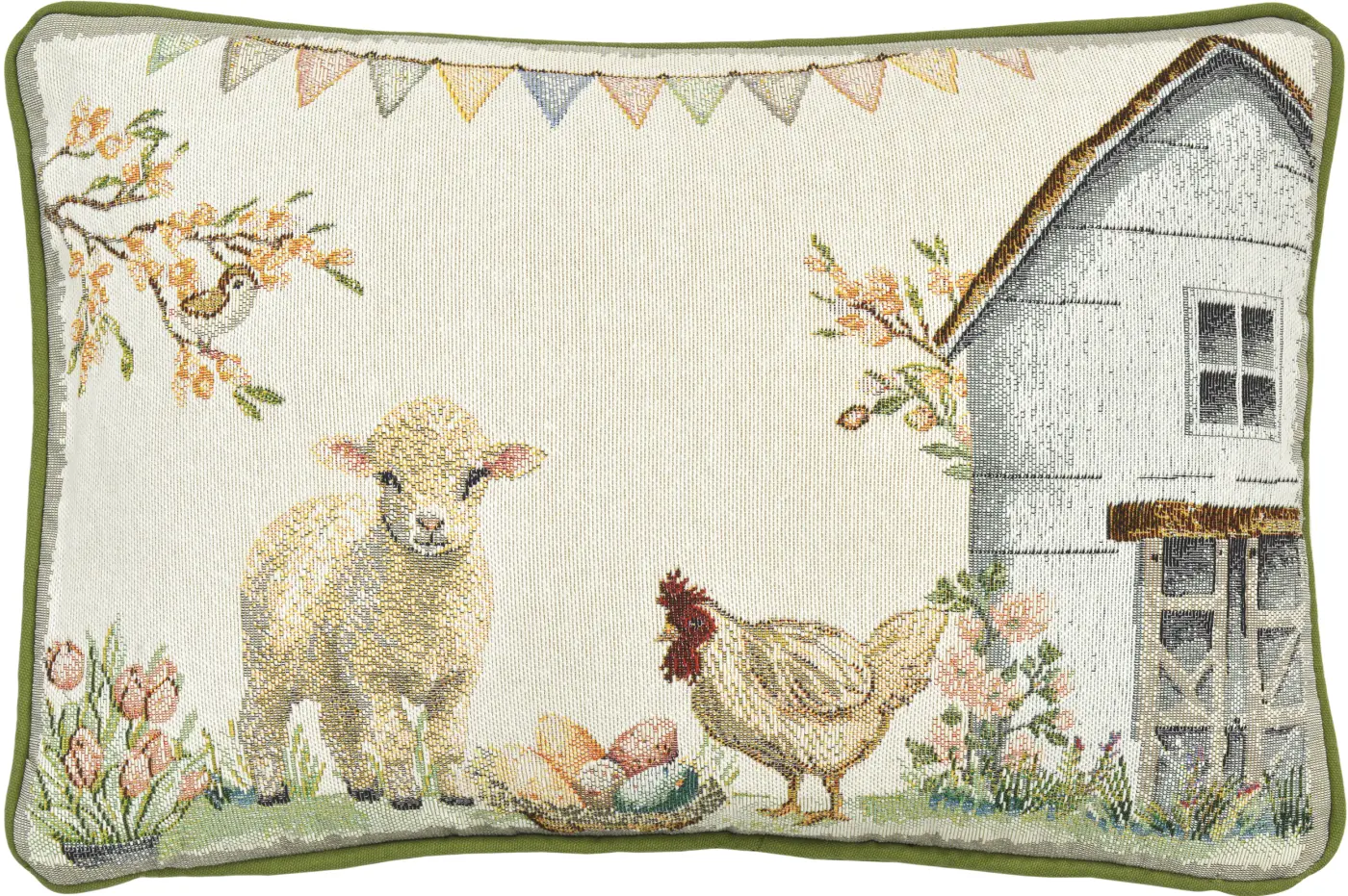 Sander Kissen The Farm gefüllt bunt mit Farm Motiven 32x48cm