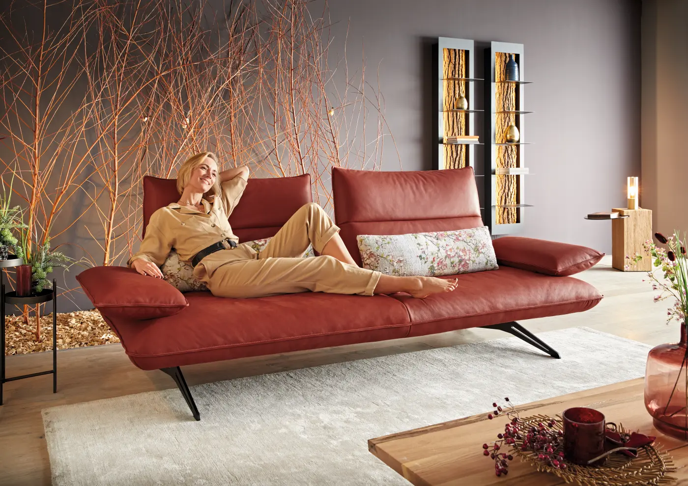 Koinor  Polstergruppe Caio  261 LUANDO orange ca. 162 x 236 cm