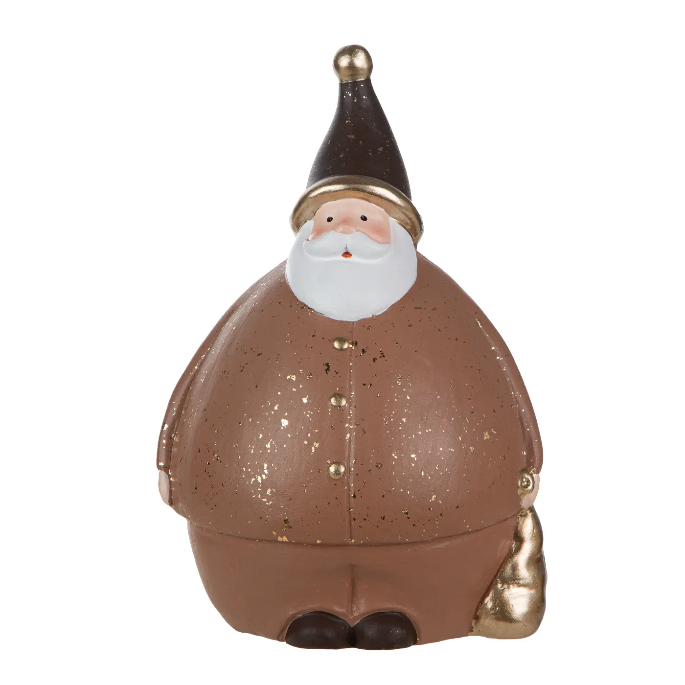 Gilde Handwerk Deko-Santa Ecosol champagner/hellbraun 21 cm