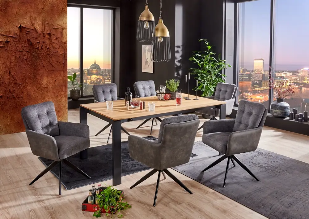 Niehoff  Komfort-Tisch Monaco Charakter Eiche ca. 180 (250) x 100 cm