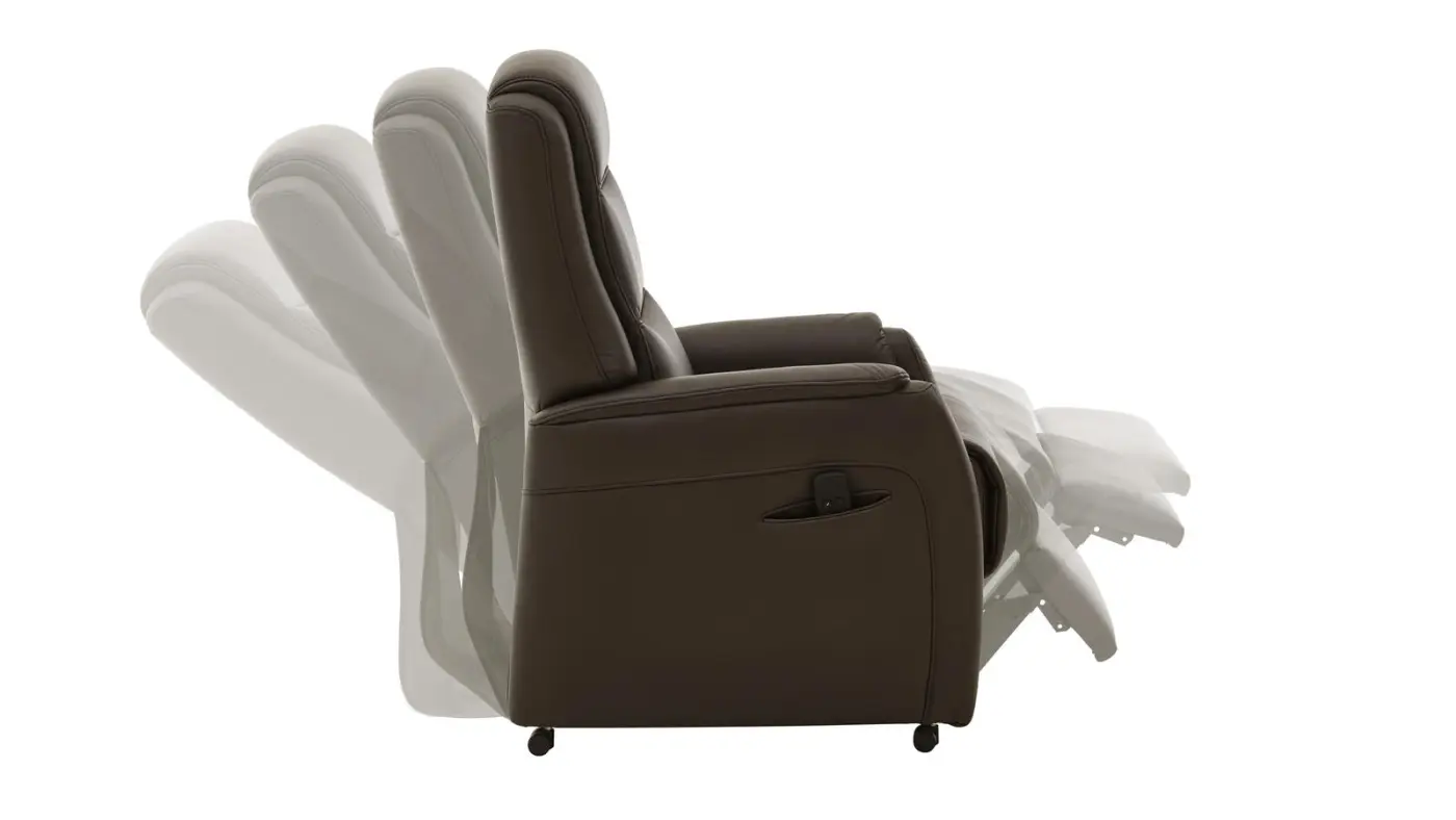 Hukla  Relaxsessel 1 motorisch  mit Aufstehhilfe OS-HU1111 Torro schoko