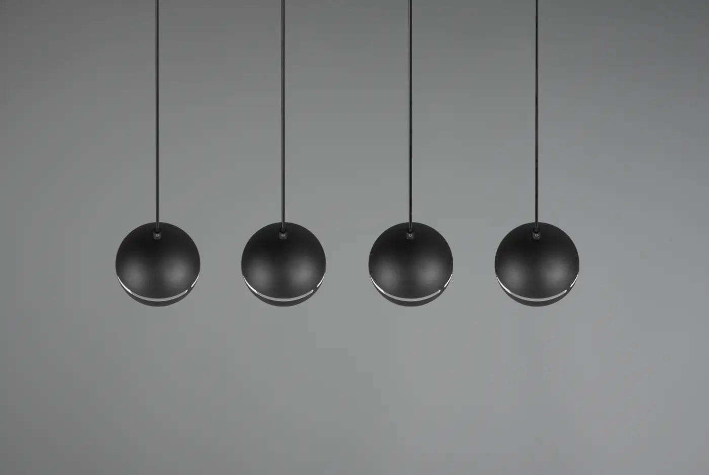 Trio Leuchten  Pendelleuchte Fletcher Schwarz matt