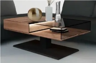 Hartmann  Couchtisch Kilva 9610 Kernesche H / B / T ca. 49 x 70 x 100 cm