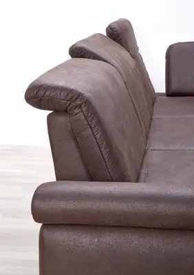 Dietsch Wohnlandschaft 754 - Tiamo grau ca. 275 x 205 cm