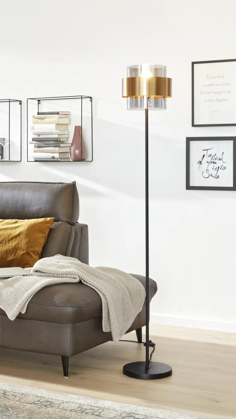 Interliving Stehleuchte IL 9333 Schwarz