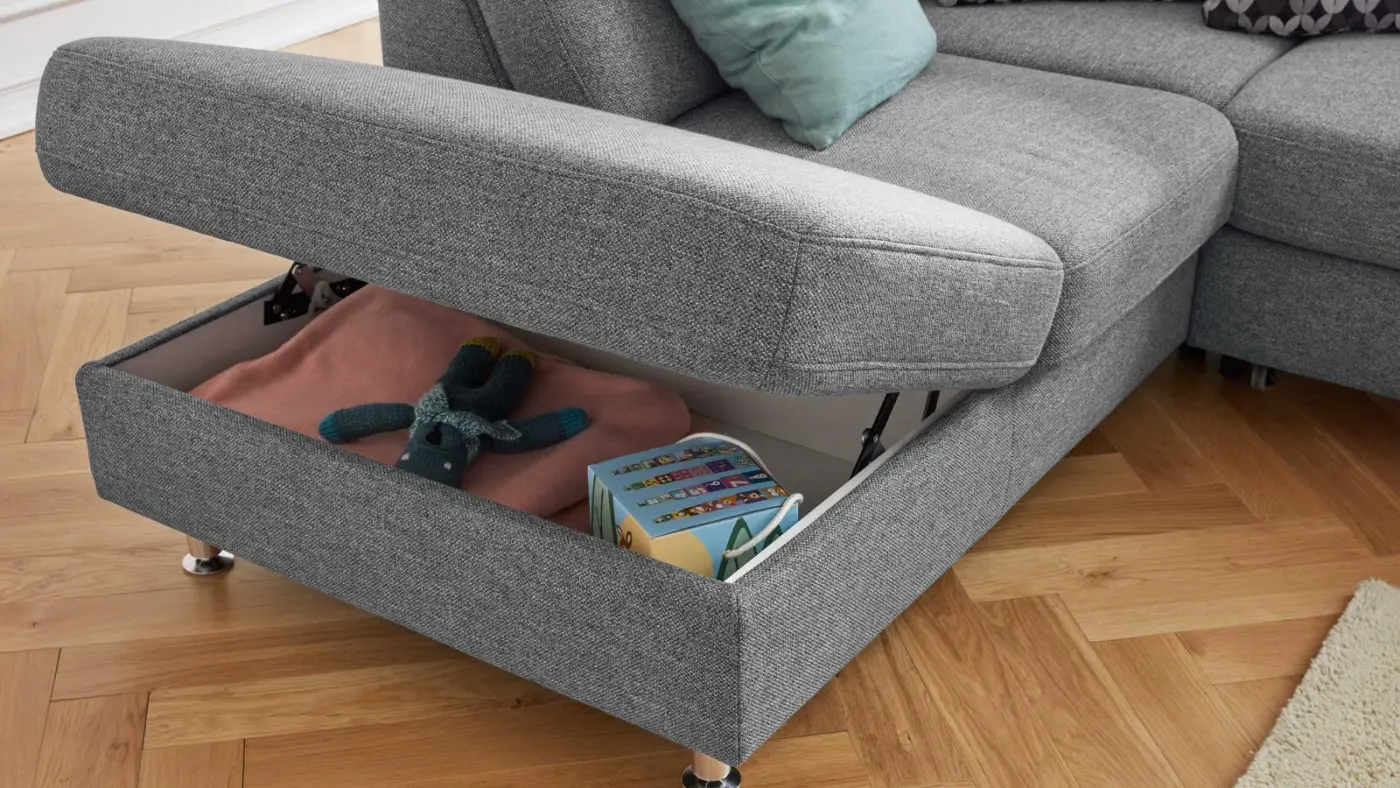 Zehdenick Polstergruppe MM-ZE1080 mit Funktion stone cm 200 x 305 x 168 cm 