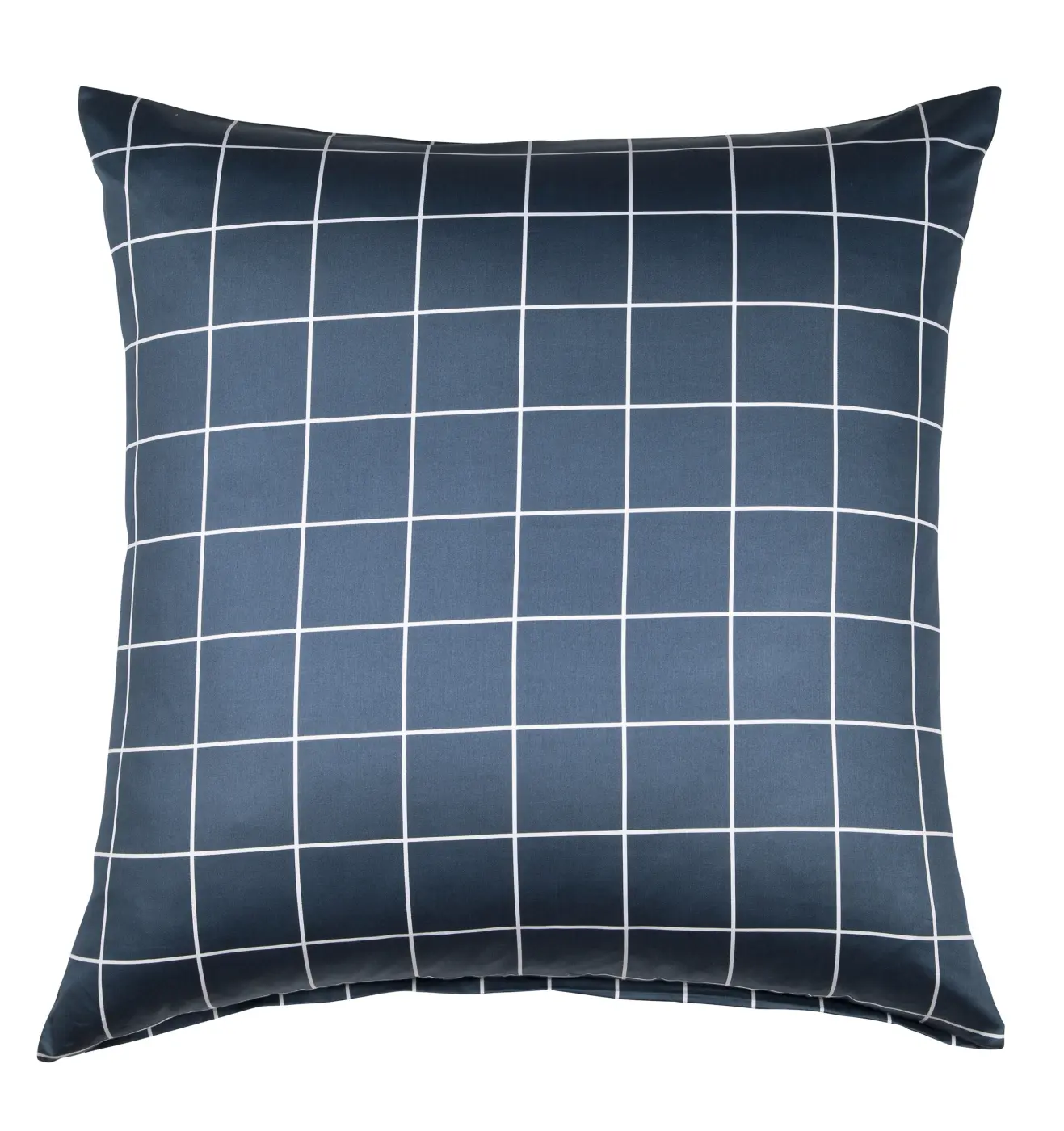 Janine Mako-Satin Kissen modernclassic atlantik   80x80 cm