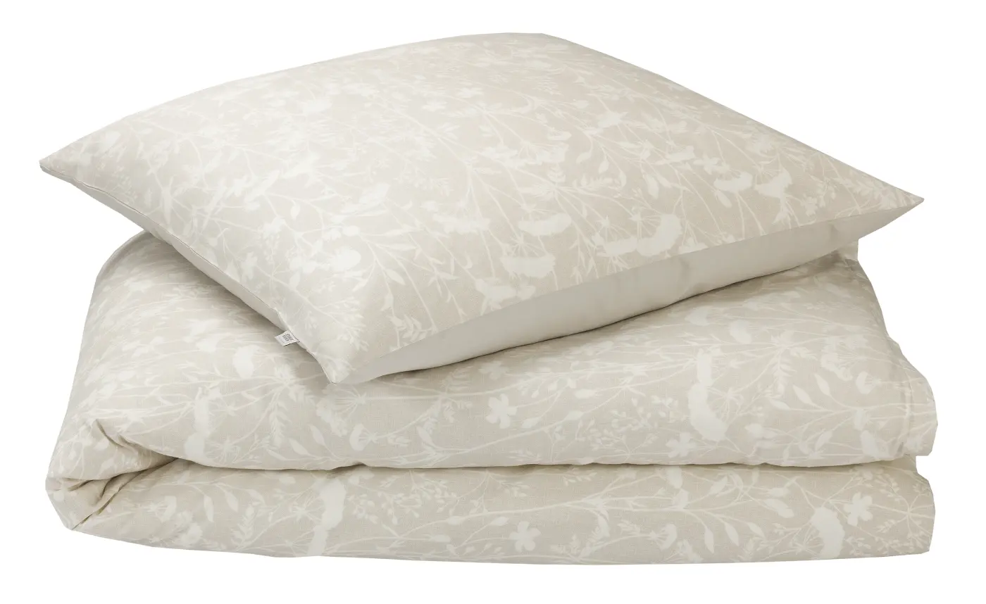 Schöner Wohnen Bettwäsche Satin Floral grau 135x200cm