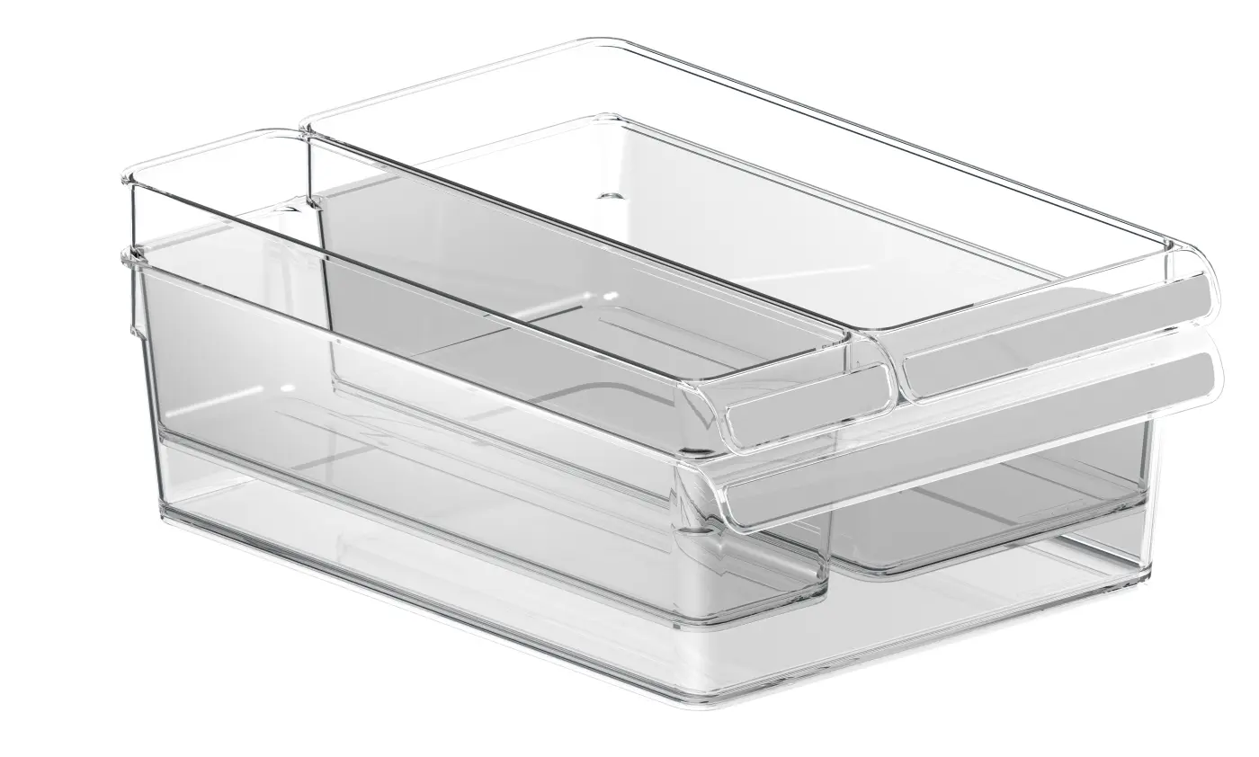 Rotho  Kühlschrankorganizer, 3 tlg.  Transparent