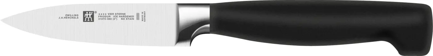 Zwilling Garniermesser, 8cm Vier Sterne Metallfarben/Schwarz