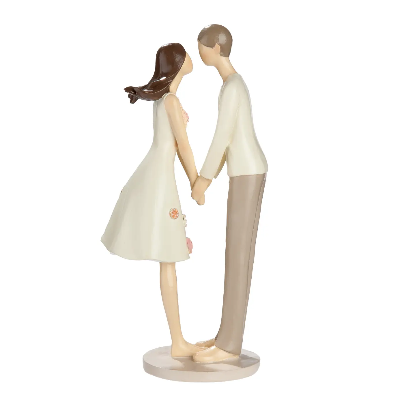 Gilde Figur Paar "Floral Love" rosa Blumenmotiv