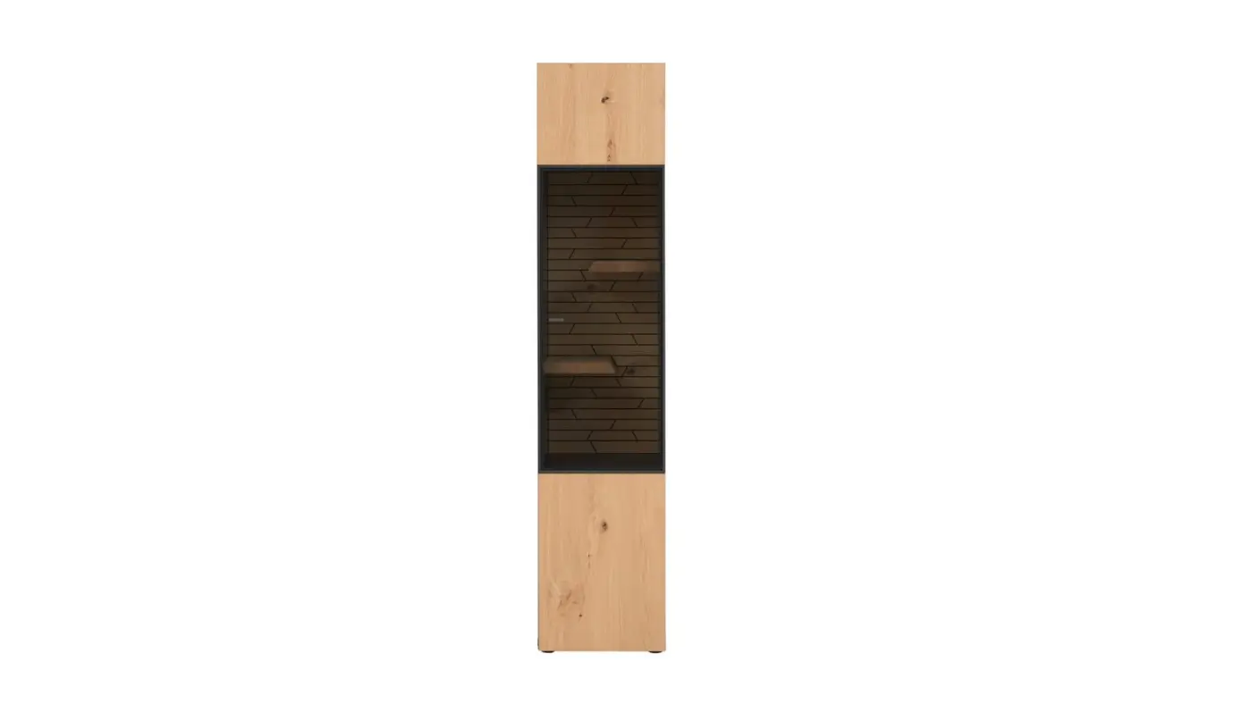 Interliving Vitrine Serie 2108 schiefer/Eiche ca. 204 x 44 cm Interliving Vitrine Serie 2108 schiefer/Eiche ca. 204 x 44 cm