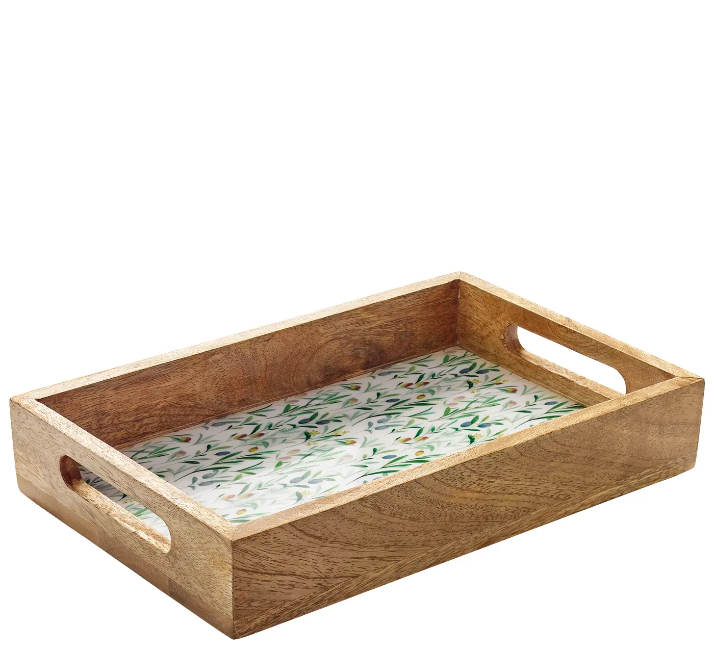 Zassenhaus Tablett OLIVE  Mango  30 5 x 20 x 5 5 cm