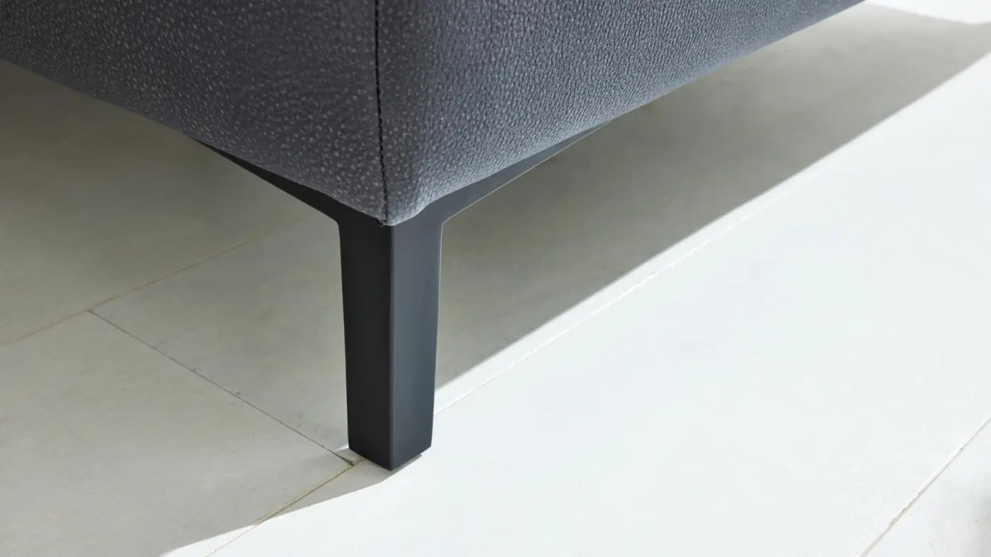 Interliving Wohnlandschaft mit Funktionen Serie  4064 Stoff graphit ca. 287 x 254 cm