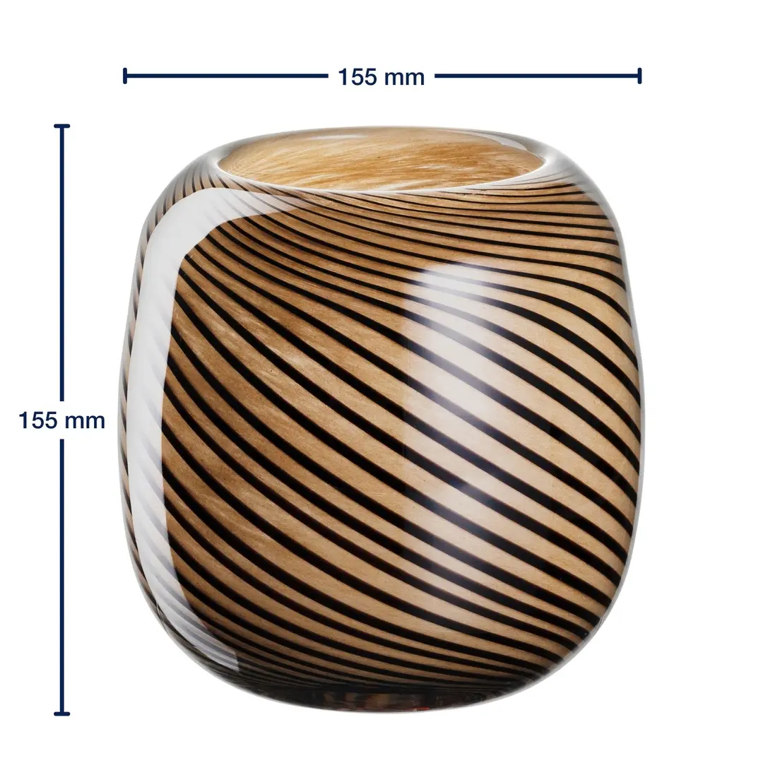 Leonardo Vase FILO COLORI braun 17,2 cm