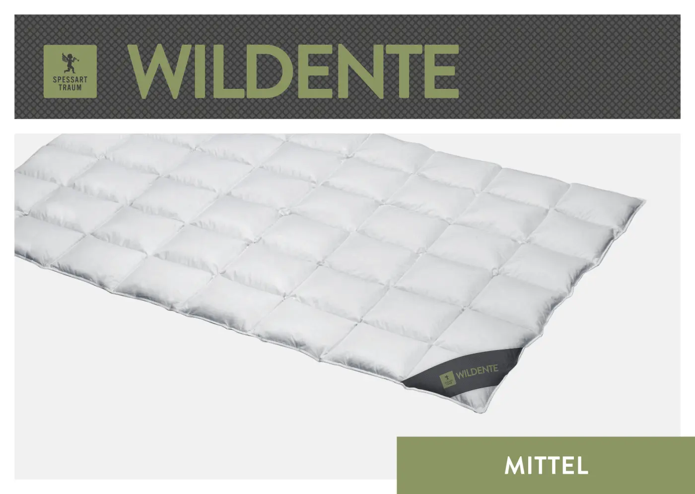 Spessarttraum Daunendecke Wildente, 135x200, 0,48 Gramm silber