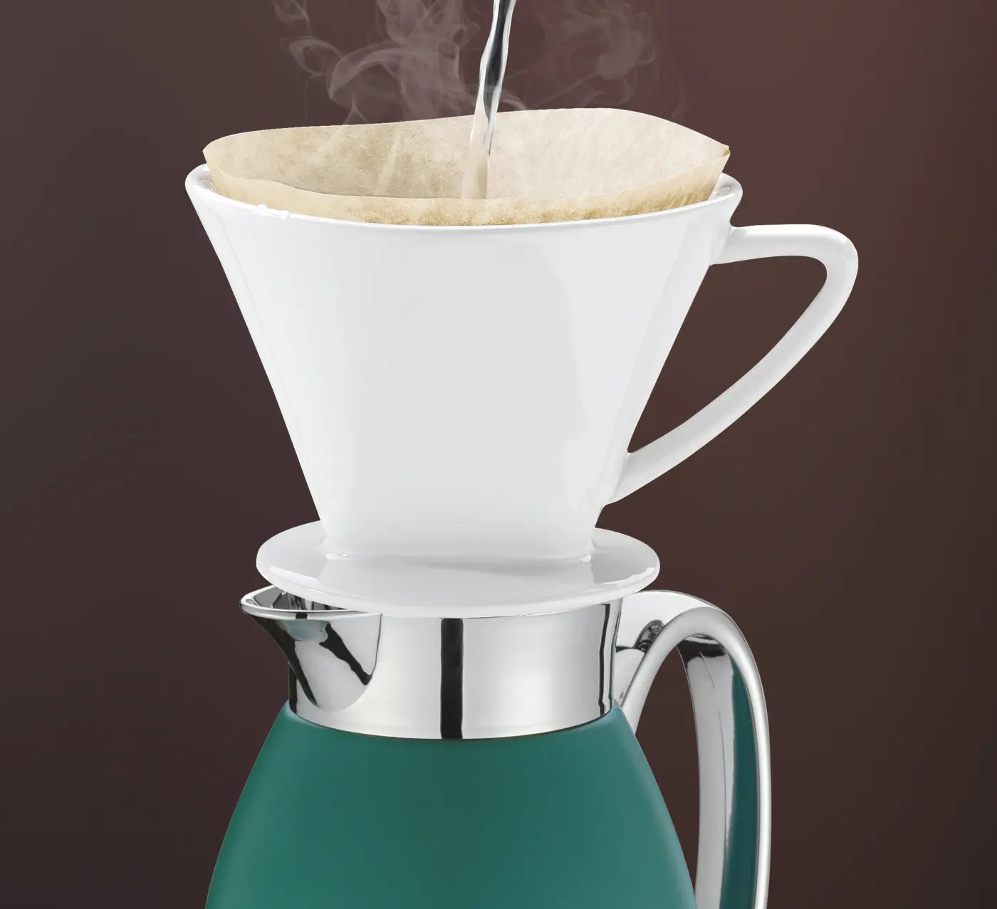 Cilio Isolierkanne VENEZIA dunkelgrün matt