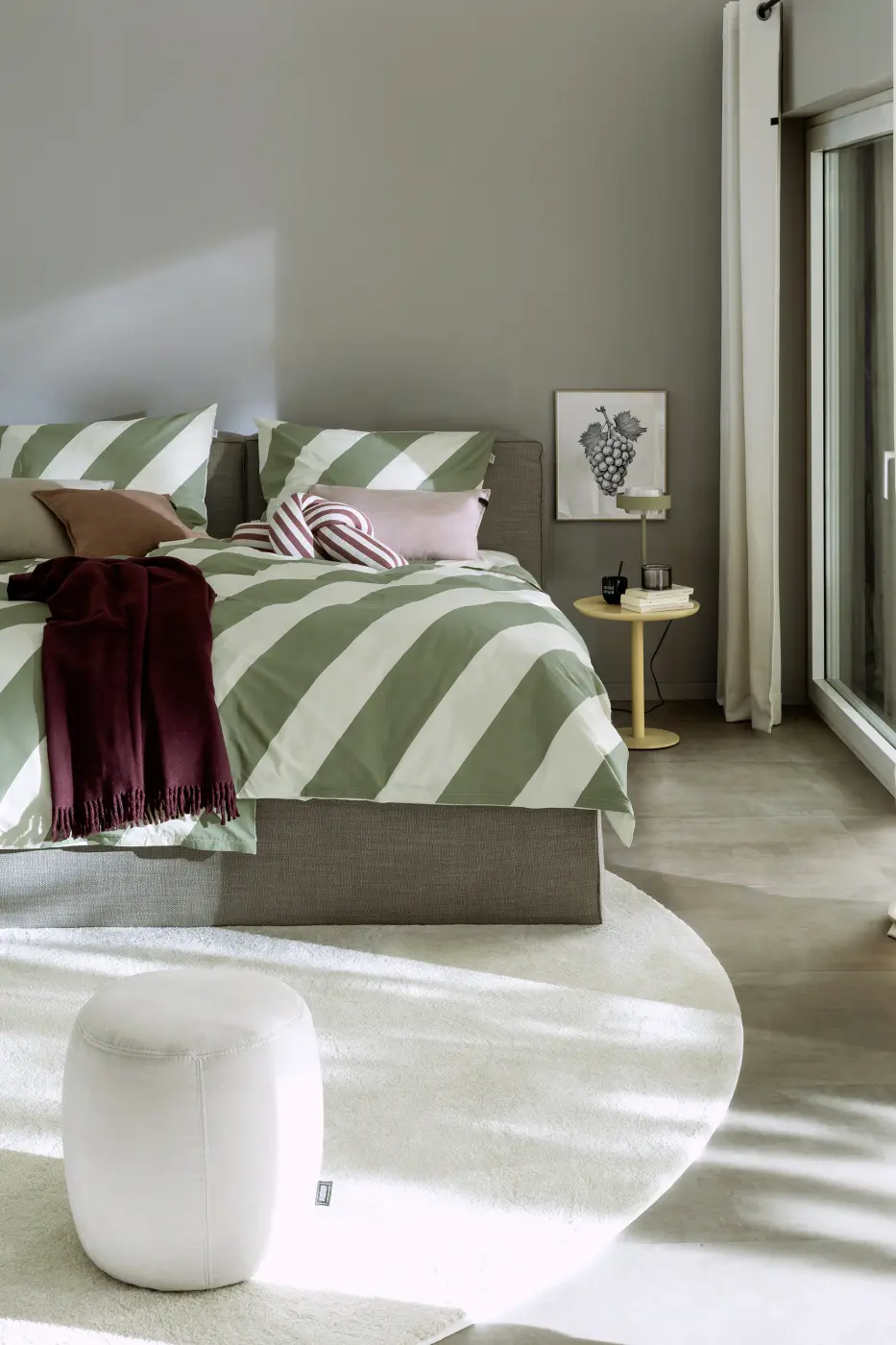 Schöner Wohnen Bettwäsche  gestreift grün 135x200cm