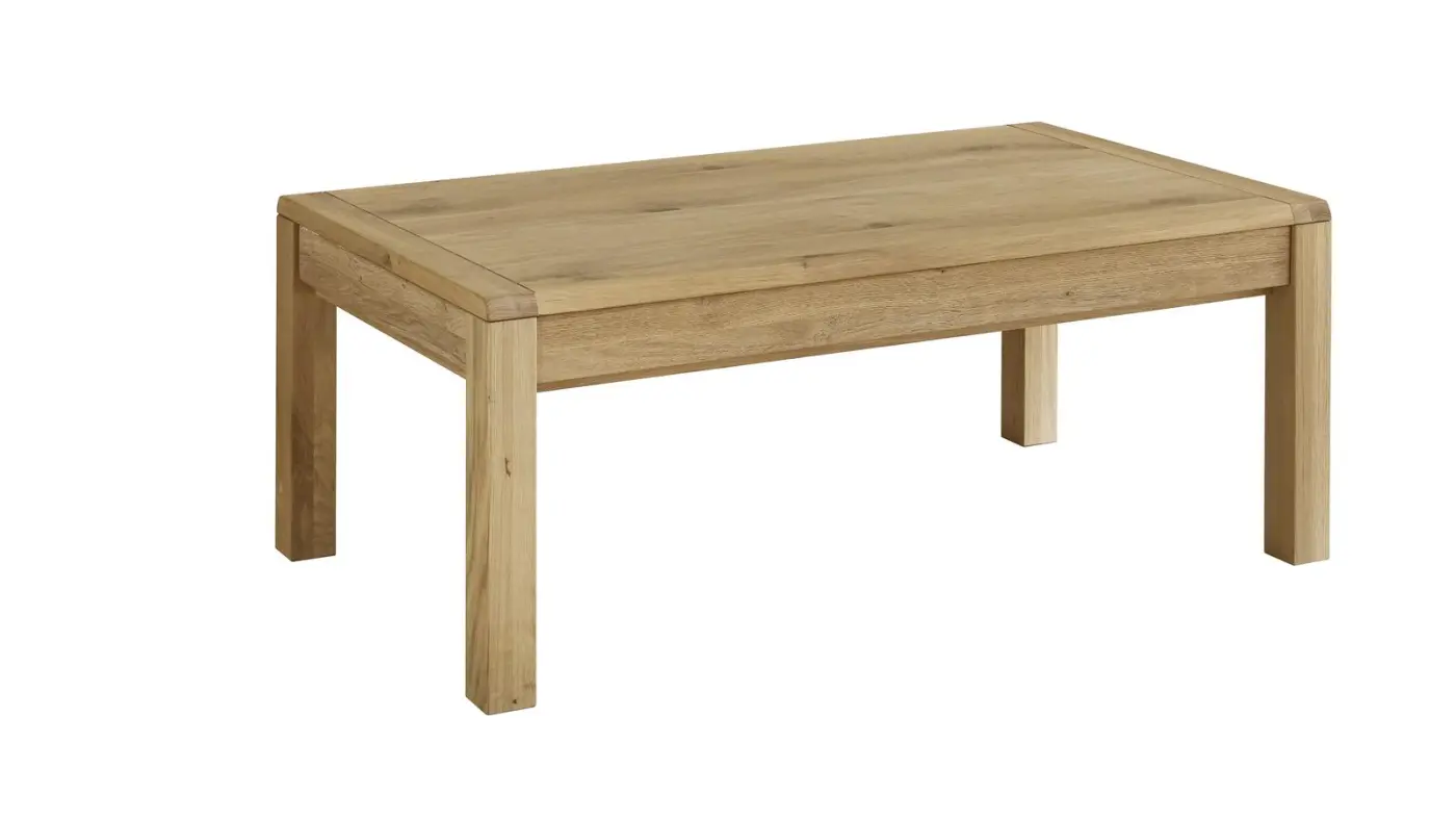 Decker Couchtisch Vegas Wildeiche massiv bianco