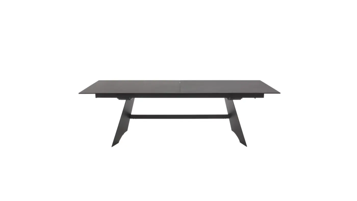 Interliving Esstisch mit Mitteleinlage Serie 5123 anthrazit ca. 220/340 x 100cm