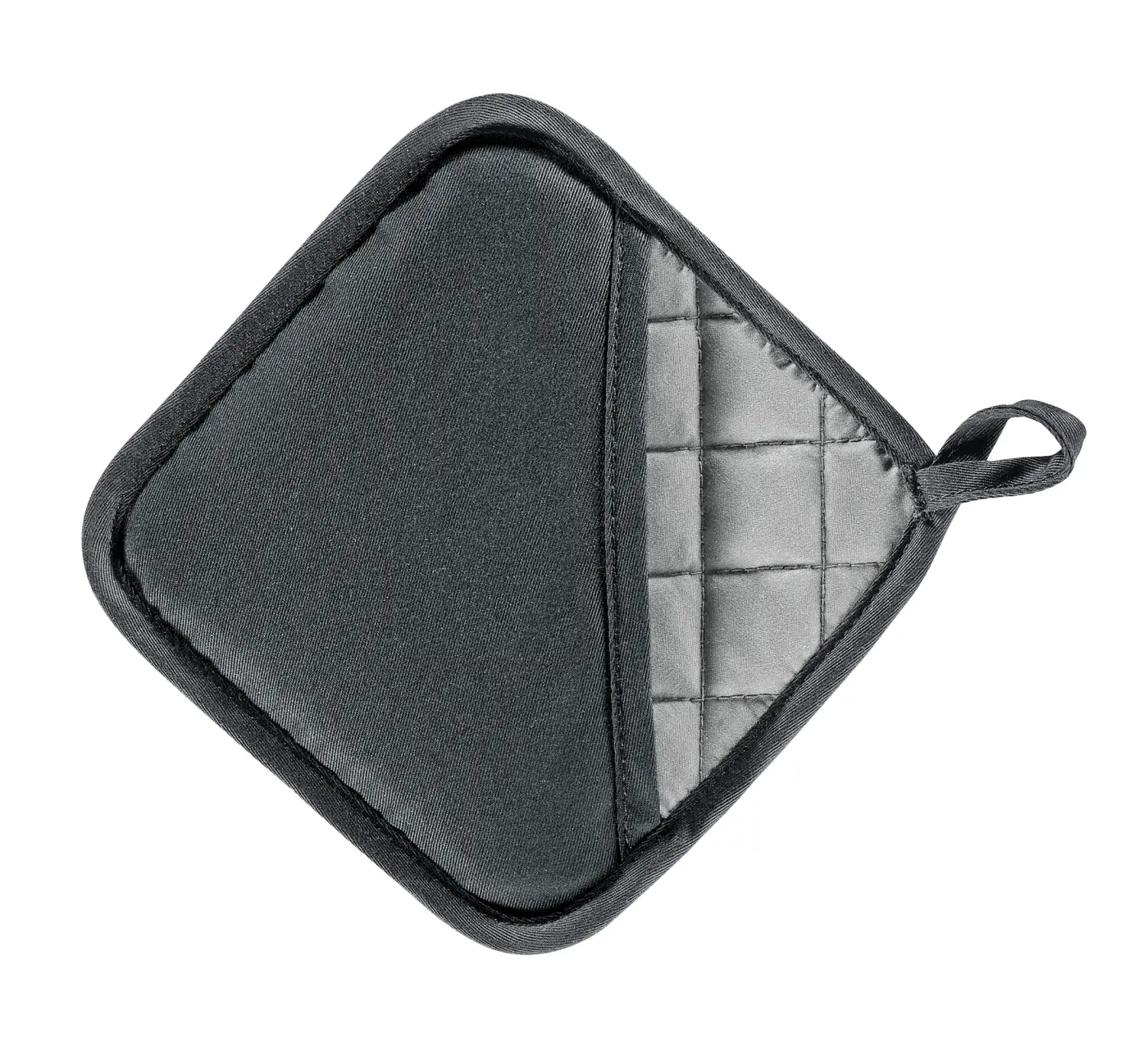 Küchenprofi Topflappen JOY, 2er-Set, schwarz Größe: 19,5 × 19,5 cm