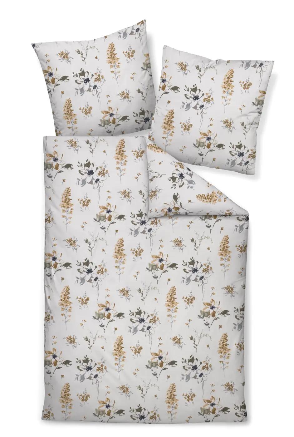 Janine Garnitur Feinbiber  beige braun 135x200,80x80 cm
