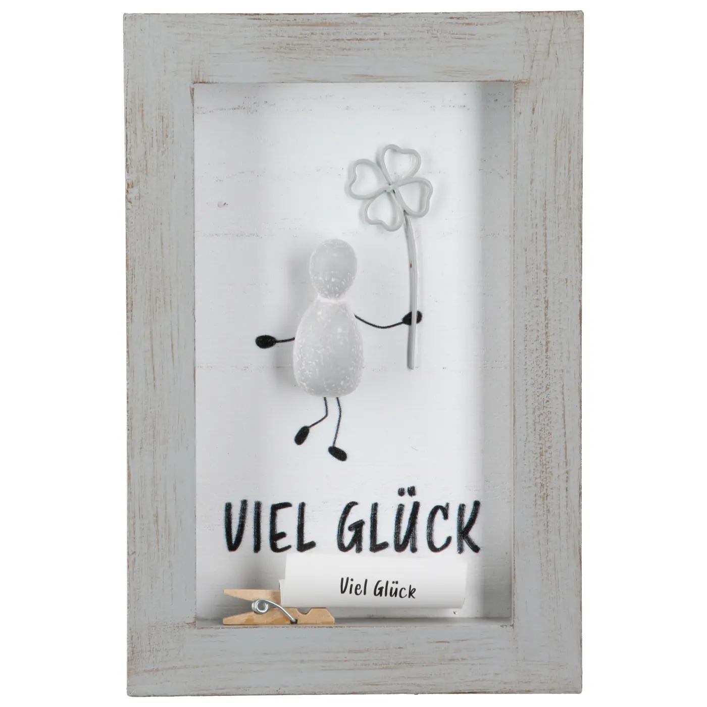 Gilde Steinbild Lots of Love grau L 1.5 x B 10 x H 15 cm