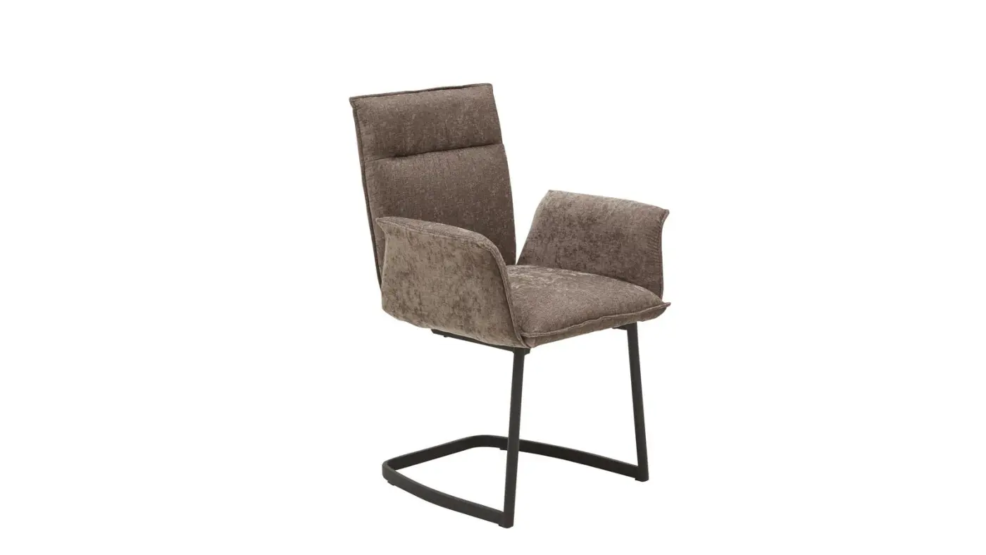 Interliving Design-Schalenstuhl mit Armlehnen Serie 5106 grau/schwarz Interliving Design-Schalenstuhl mit Armlehnen Serie 5106 grau/schwarz