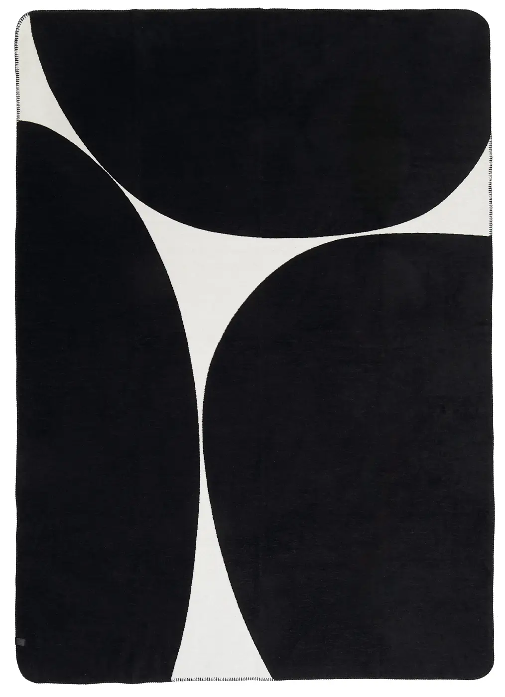 Schöner Wohnen Plaid  Ellipsen schwarz 150x200cm