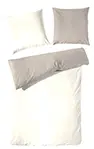 Hahn Satin - Bettwäschev155 x 220/80 x 80 cm  taupe