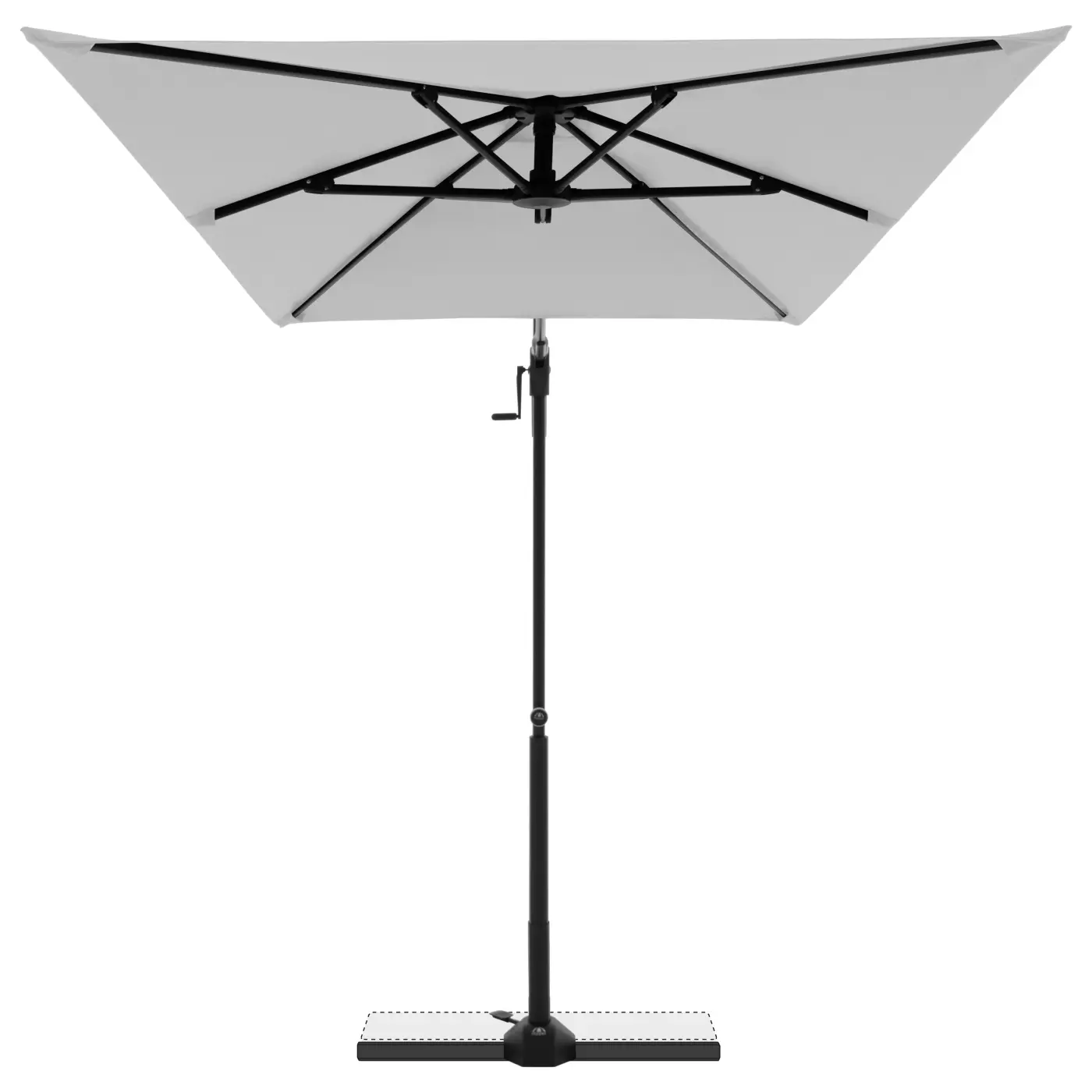 Doppler  Pendelschirm Active Green Edition 6tlg  Hellgrau ca. 240 x 135 cm